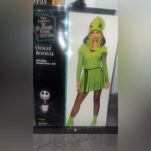 Oogie Boogie Adult Women Costume - Green